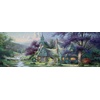image:imageCeaco  3 in 1 Multipack  Thomas Kinkade  Clocktower Cottage  550 750 700 Piece Panoramic Jigsaw Puzzles