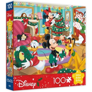 image:imageCEACO Disney Mickey amp Friends Holiday 100 Piece Christmas Puzzle Ages 6