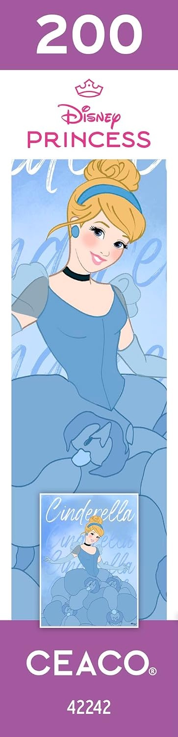 image:imageCeaco  Disney Princess  Cinderella  Jigsaw Puzzle  Finished Size is 195 x 1425  Colorful Puzzle for Adults  PrecisionCut Pieces Beautiful Artwork and Hours of Relaxing Fun