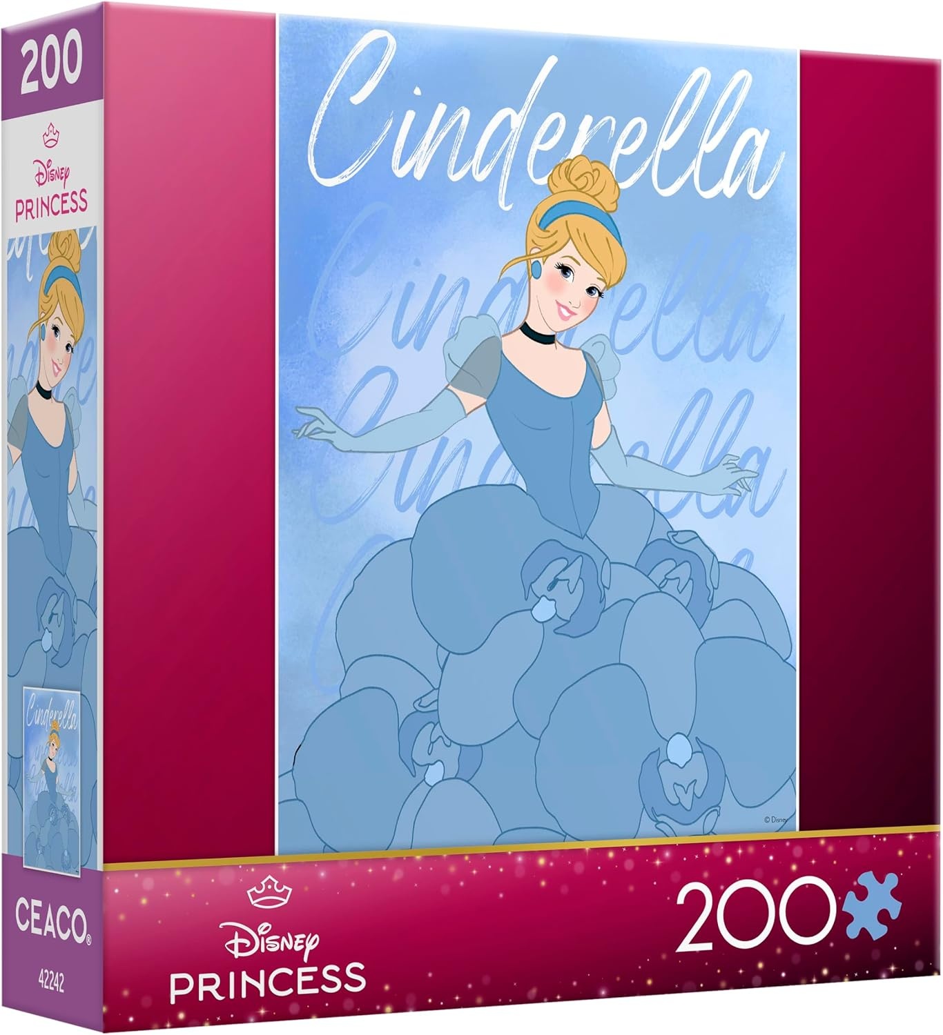 image:imageCeaco  Disney Princess  Cinderella  Jigsaw Puzzle  Finished Size is 195 x 1425  Colorful Puzzle for Adults  PrecisionCut Pieces Beautiful Artwork and Hours of Relaxing Fun