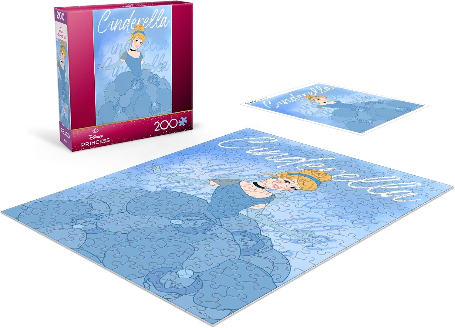 image:imageCeaco  Disney Princess  Cinderella  Jigsaw Puzzle  Finished Size is 195 x 1425  Colorful Puzzle for Adults  PrecisionCut Pieces Beautiful Artwork and Hours of Relaxing Fun