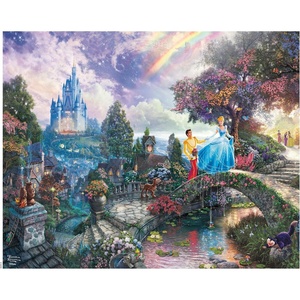 image:imageCeaco  Thomas Kinkade  Disney Dreams Collection  Cinderella  Oversized 1000 Piece Jigsaw Puzzle
