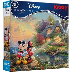 image:imageCeaco  Thomas Kinkade Disney  Mickey and Minnie Cove  1000 Piece Puzzle
