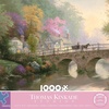 image:imageCeaco  Thomas Kinkade Hometown Bridge  1000 Piece Puzzle for Adults