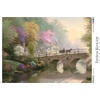 image:imageCeaco  Thomas Kinkade Hometown Bridge  1000 Piece Puzzle for Adults