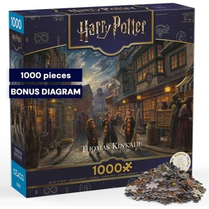 image:imageCeaco  Harry Potter Diagon Alley 1000Piece Jigsaw Puzzle  Thomas Kinkade