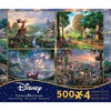 image:imageTHOMAS KINKADE FANTASIA LADY amp THE TRAMP WINNIE THE POOH TANGLED DISNEY DREAMS COLLECTION 4 IN 1 JIGSAW PUZZLE SET 500 pieces